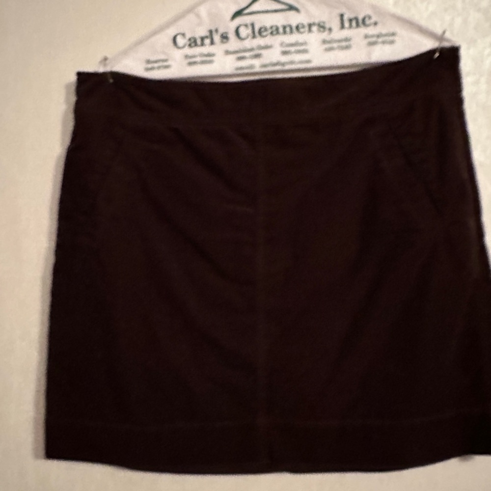 Brown corduroy loft skirt